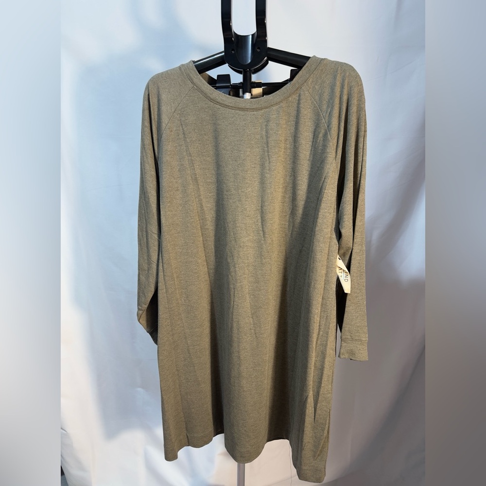 Olive Green Long Sleeve Dress